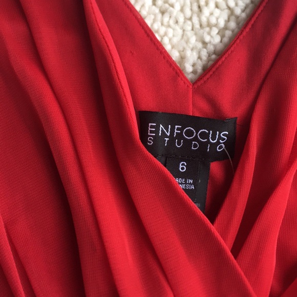 Enfocus Studio Red Dress - Picture 6 of 7